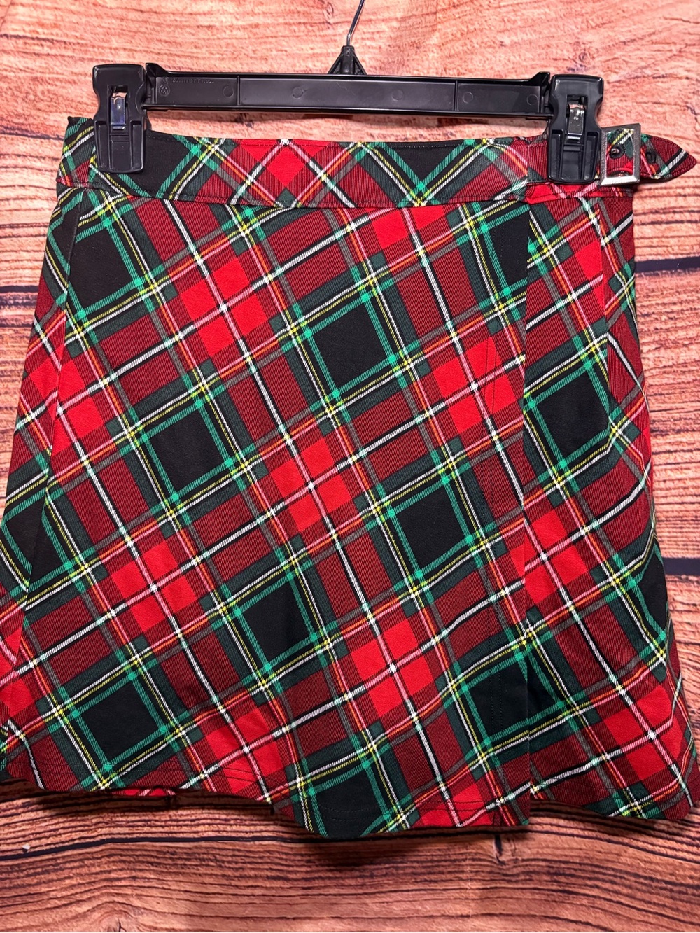 Cato Red Plaid Skort with Green and Black Tartan